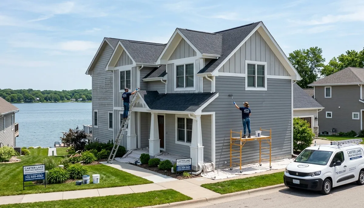 Professional house painting services for residential homes in Omaha, NE