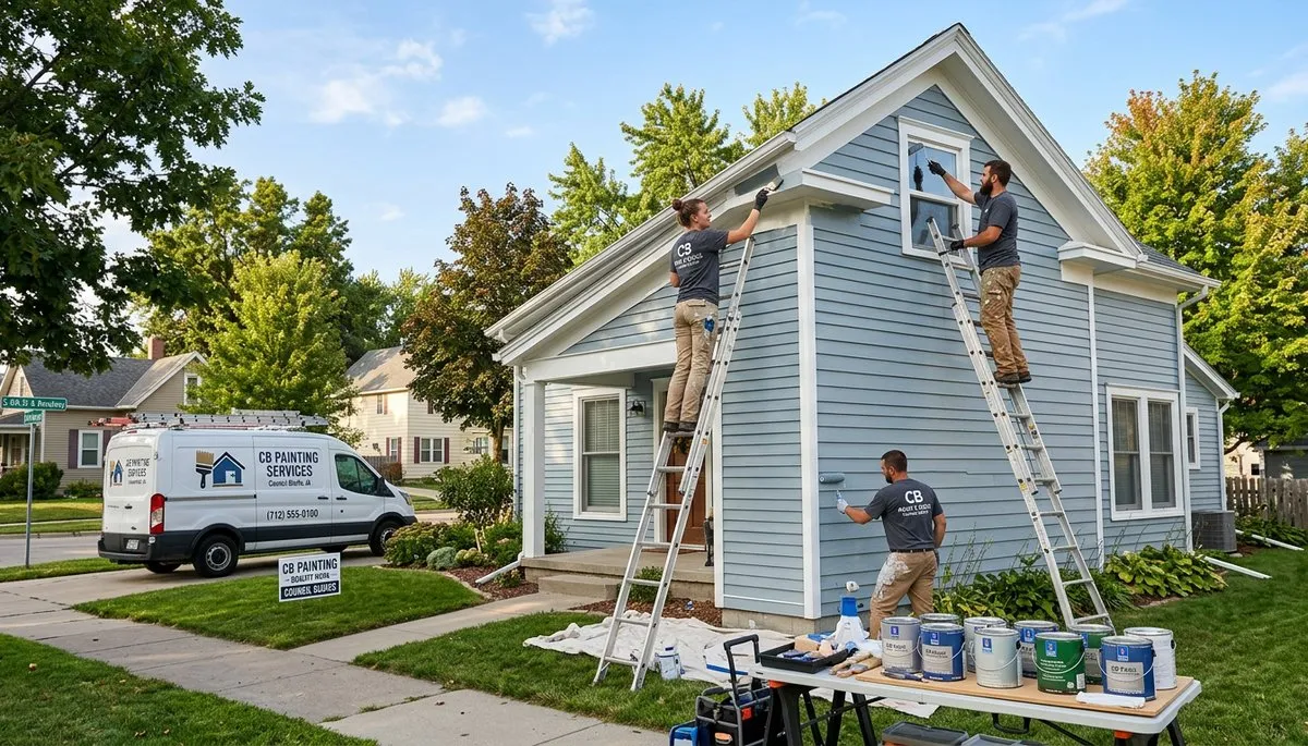 Professional house painters in Omaha NE providing expert exterior and interior painting services